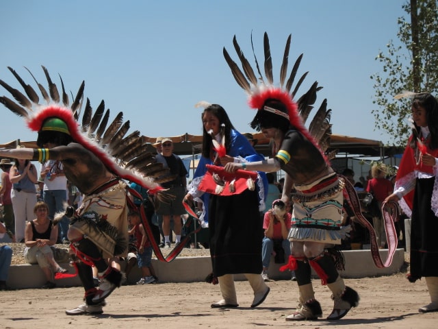 photo of dancing Pueblo Indians